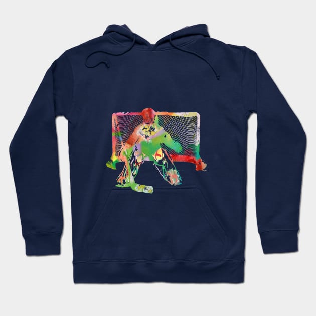 Ringette goalie Hoodie by RosaliArt